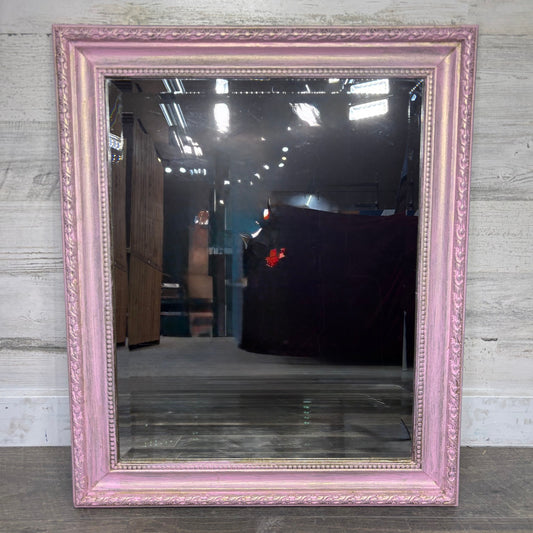 Shabby Chic Pink Distressed Mirror