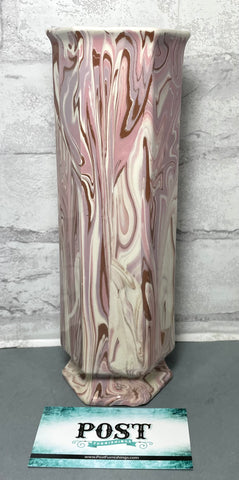 Pink And Lavender Marble Vase