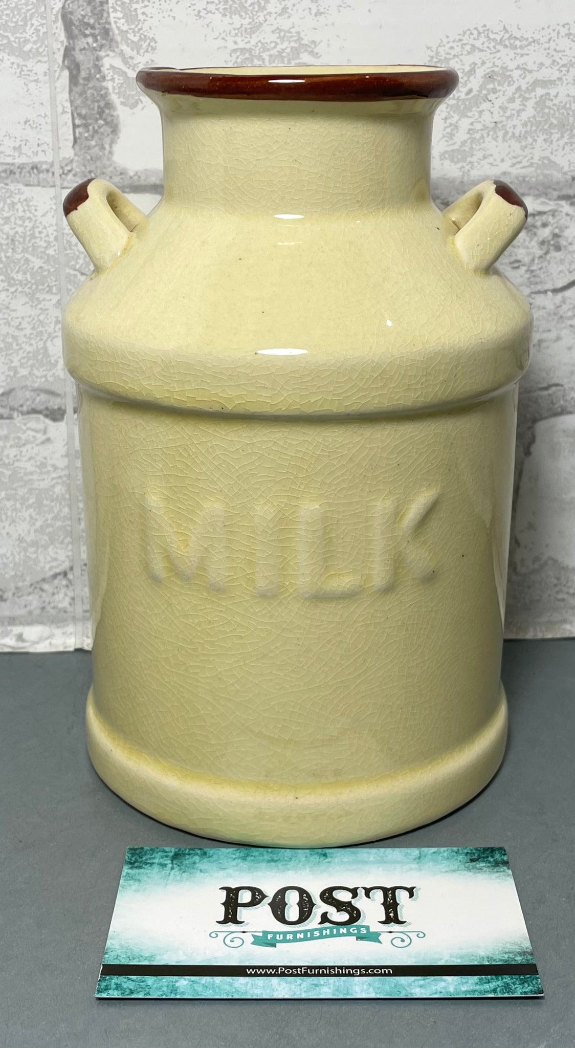 Rustic “Milk” Jar