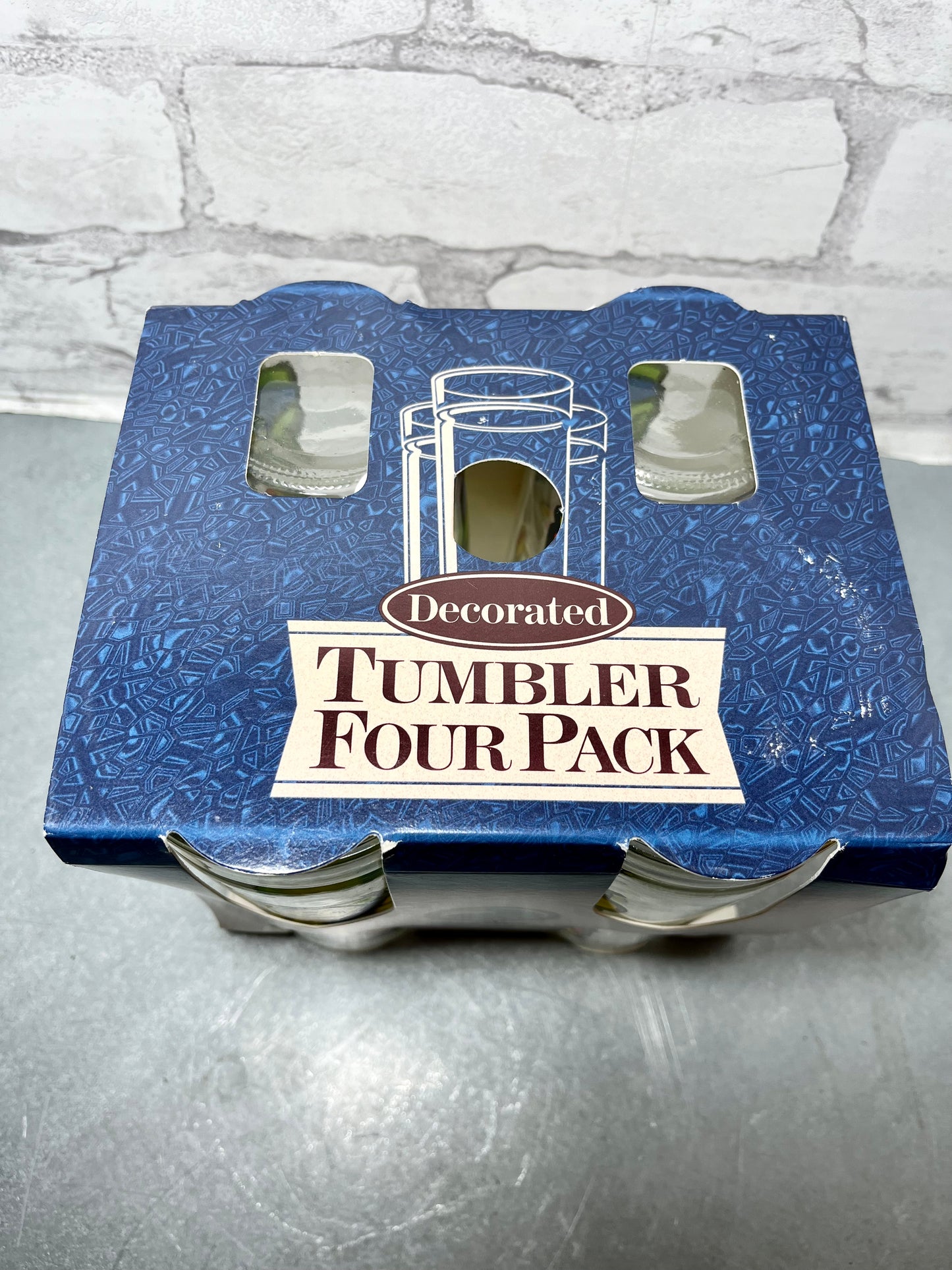 Vintage Dragonfly/ Butterfly Tumbler Set