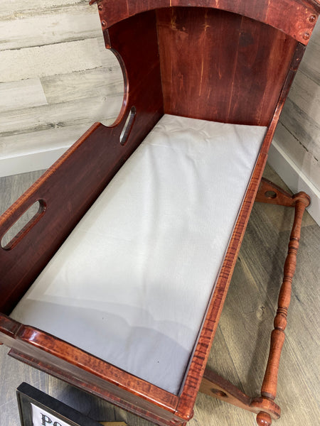 Hand Made Wood Cradle Bed