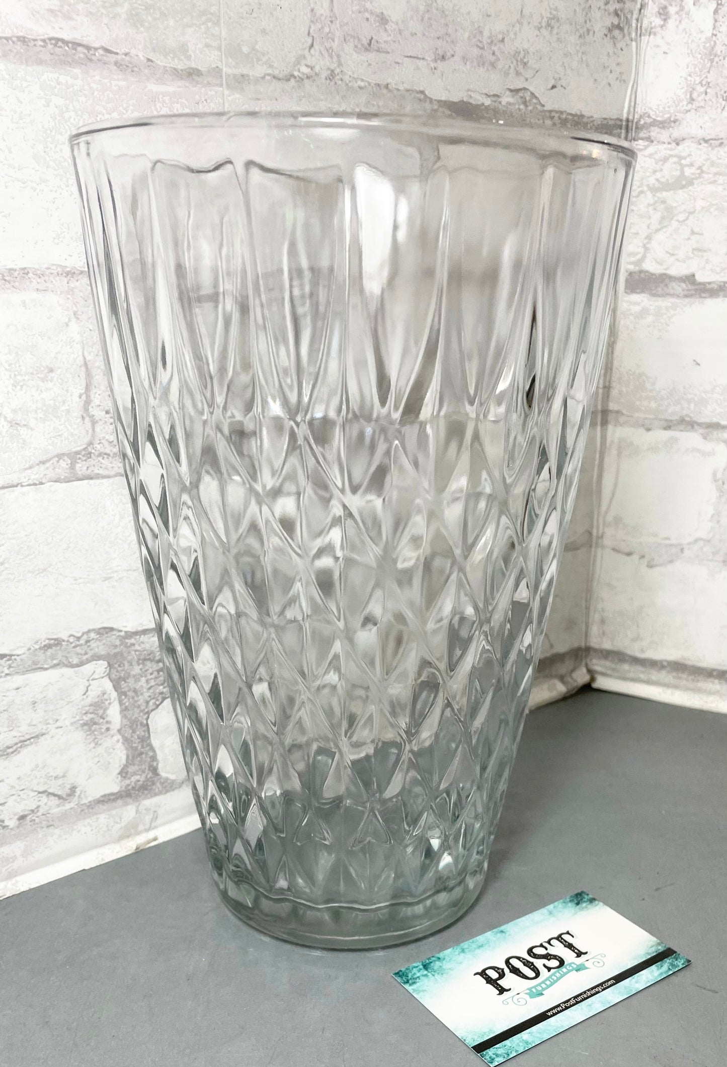 Vintage Crystal Glass Vase