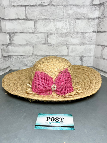 Sun Hat w/ Pink Bow