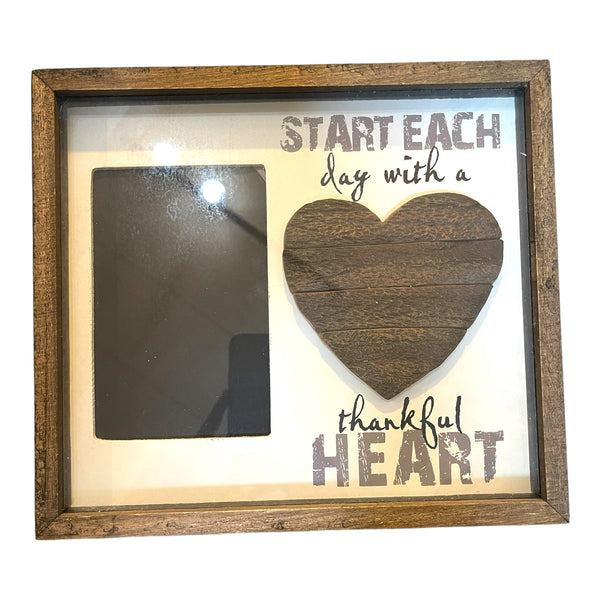 “Thankful Heart” Picture Frame