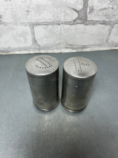 Vintage Aluminum Salt & Pepper Shakers