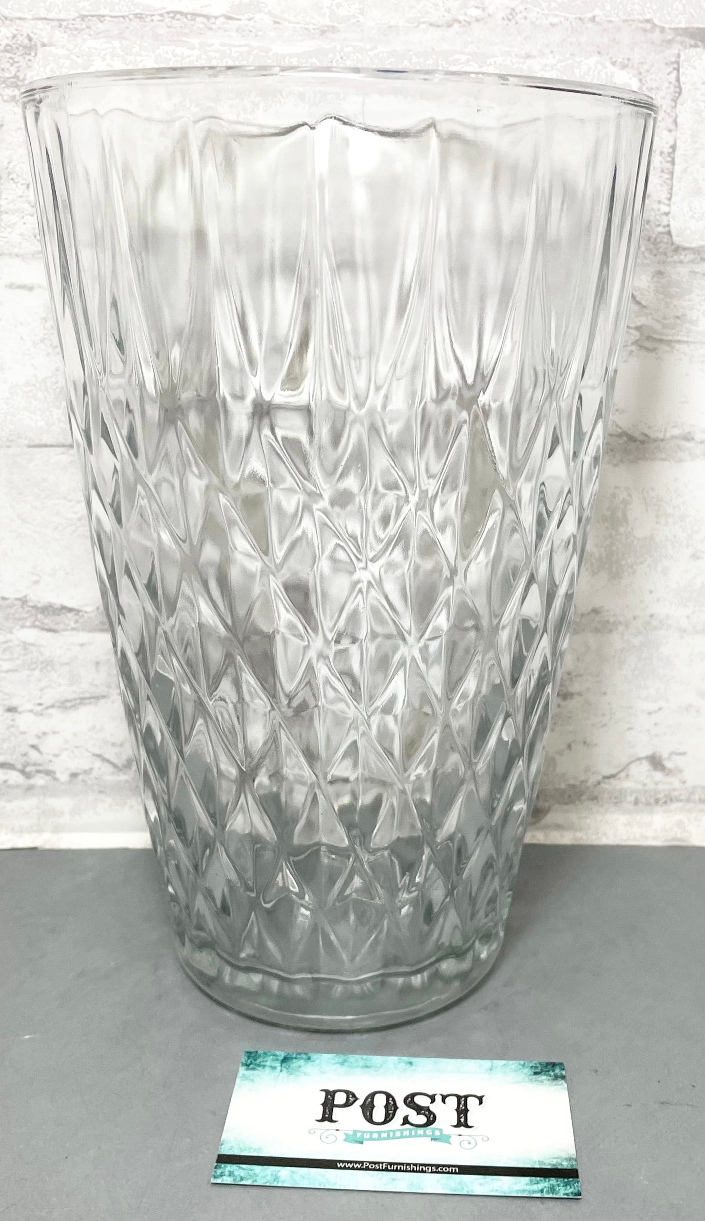 Vintage Crystal Glass Vase