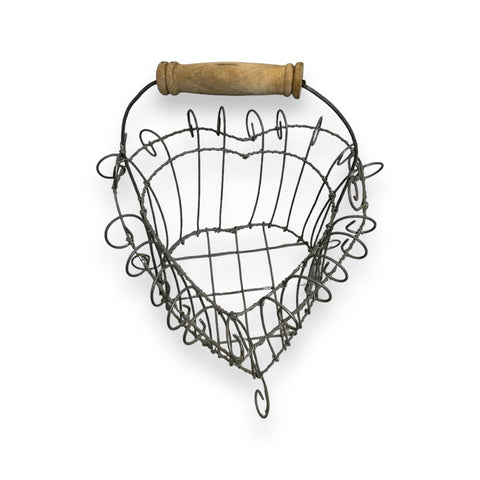 Heart Shaped Wire Basket