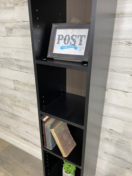 Skinny black deals bookcase