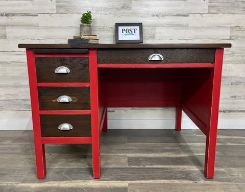Rustic Red Desk