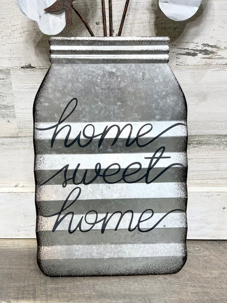 “Home Sweet Home” Metal Decor
