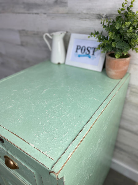 Wood File Cabinet W/ Lock