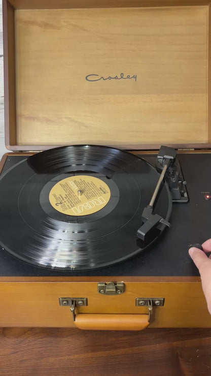Crosley Retro Style Suitcase Portable Turntable Record Player
