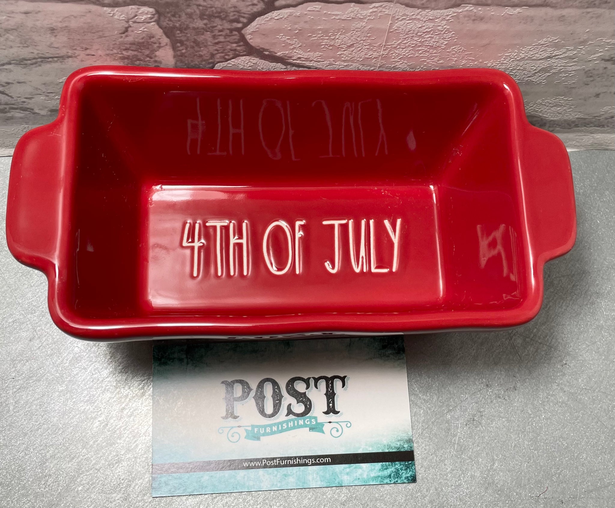 Rae Dunn “4th Of July” Butter Dish