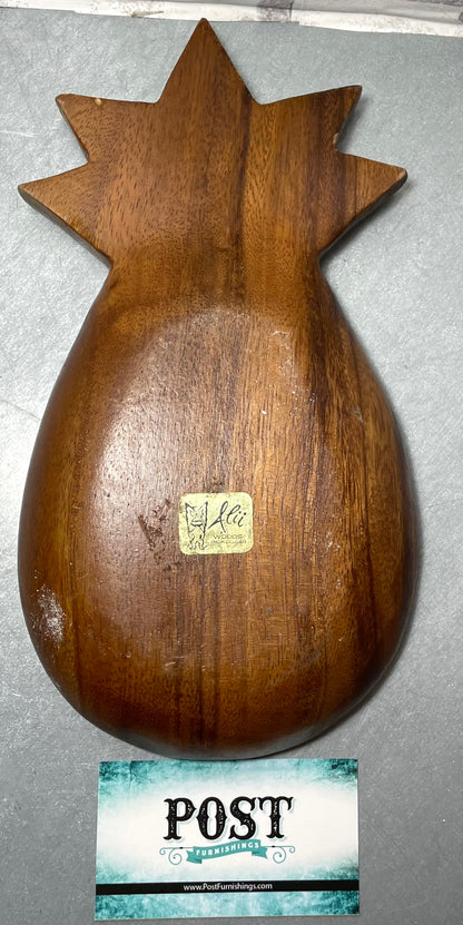 Vintage Wood Pineapple Dish