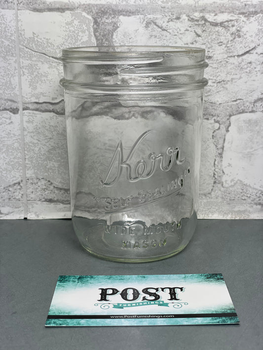 Set of 4 Vintage Wide Mouth Jars