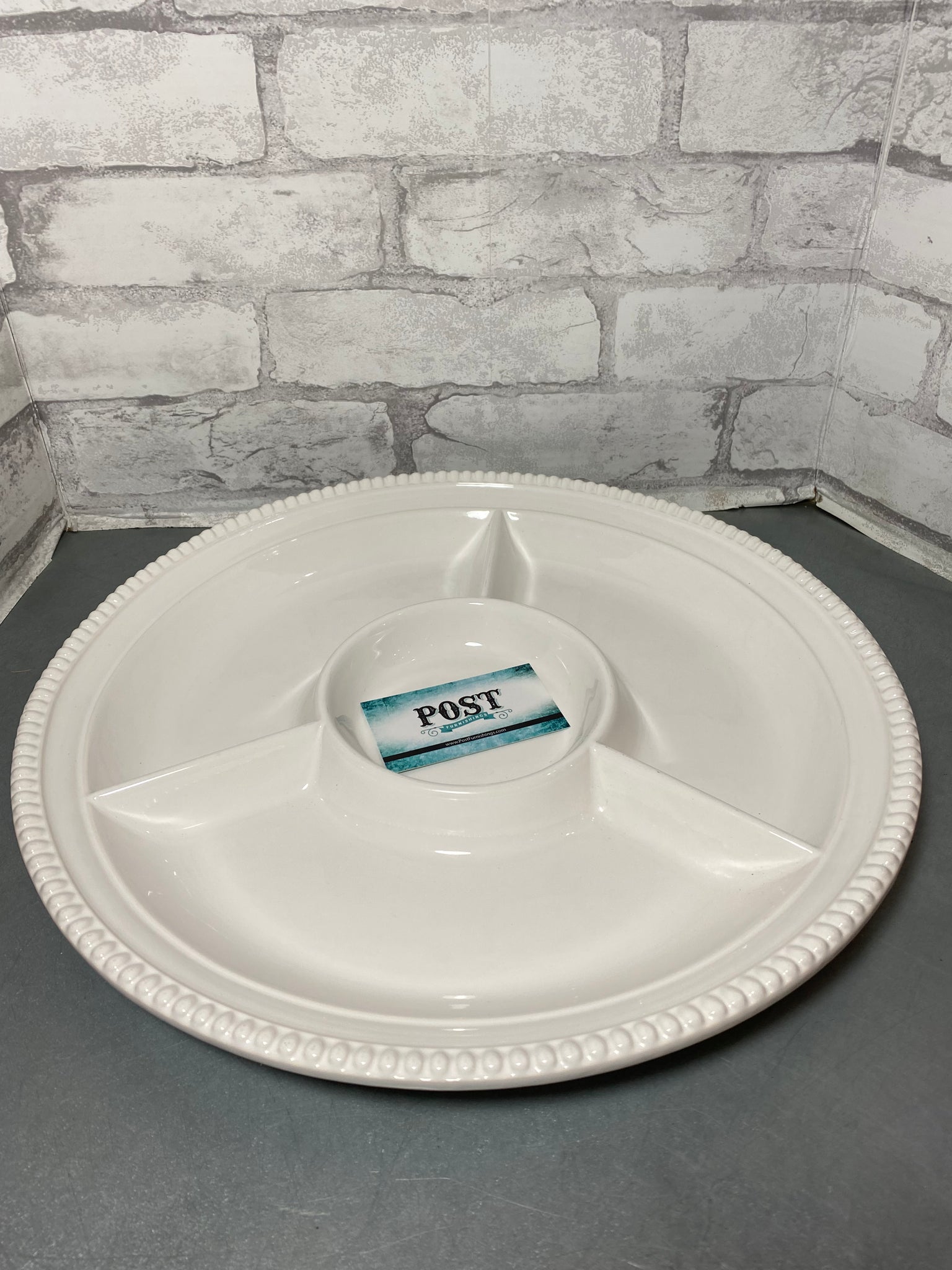 Ceramic Chips and Dip Plate