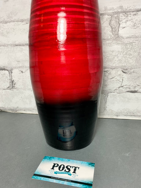 Red Black Ombré Vase/ Pot
