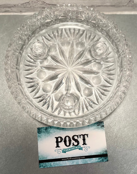 Vintage Glass Candle Holder