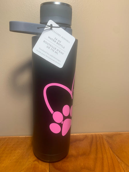 Williams Sonoma “love & Paw” Stainless Steel Bottle