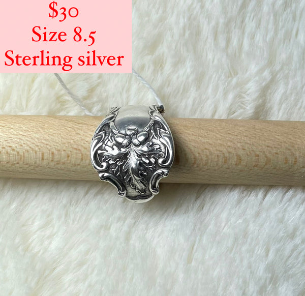 Sterling Silver Spoon Rings Sizes 8-11.5