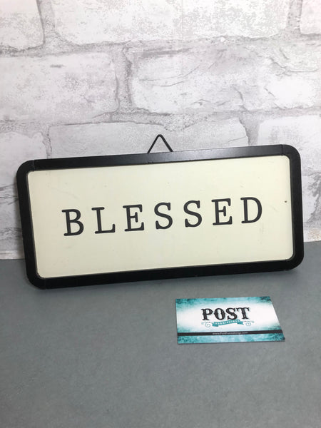 “Blessed” sign