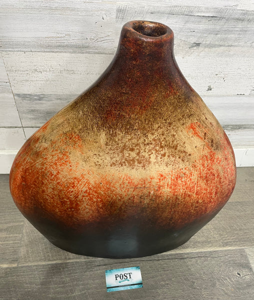 Brown Ombré Clay Vase