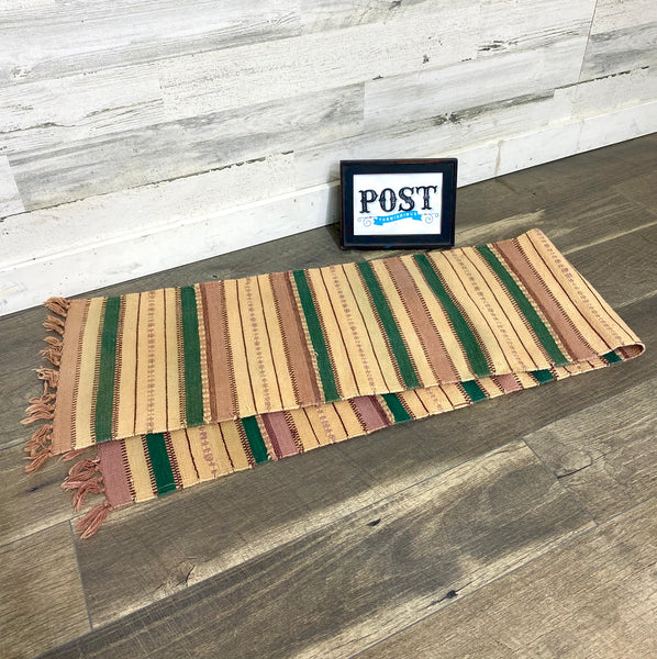 Woven Multicolored Table Runner