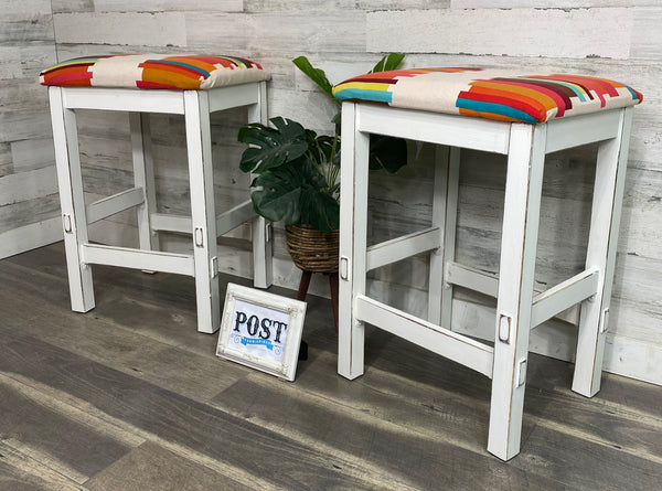 Matching Set Of 2 Barstools/ Stools