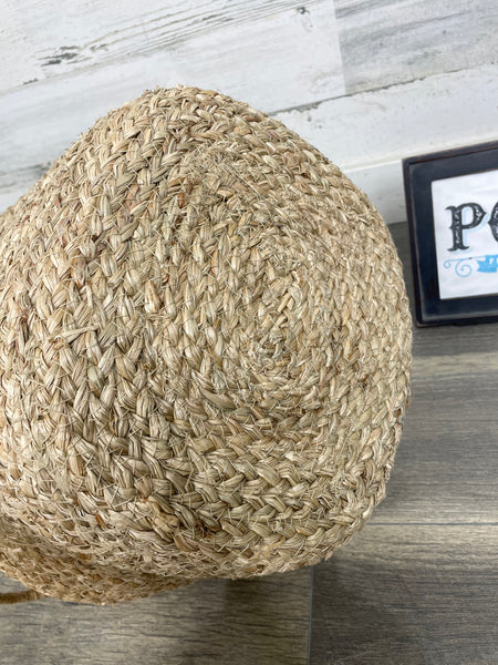 Square Woven Seagrass Basket W/ Handles