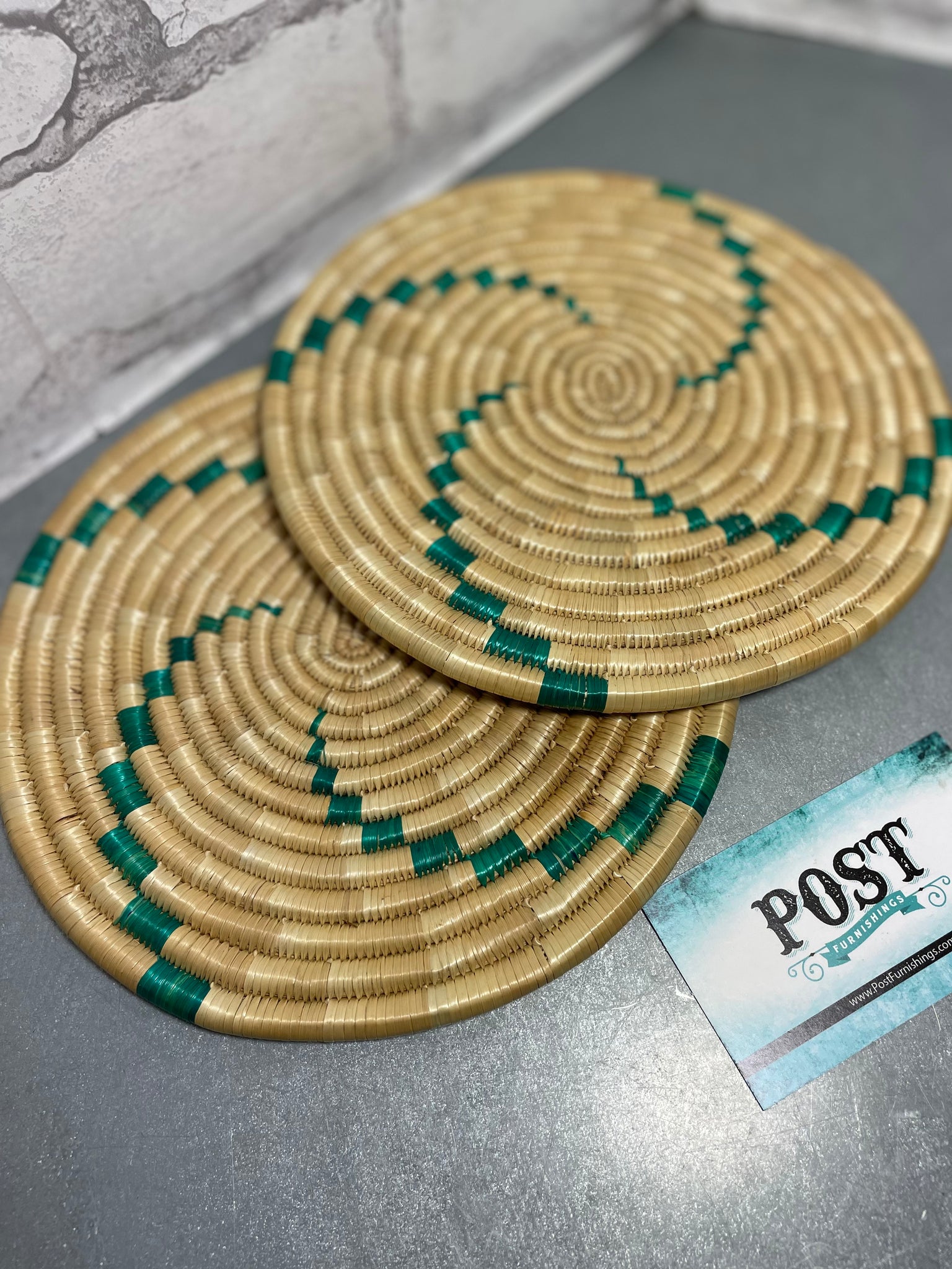 Set Of 2 Woven Plant/ Hot Pads