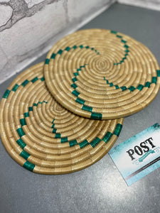 Set Of 2 Woven Plant/ Hot Pads