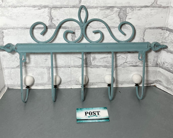 Teal Coat Hanger Hooks