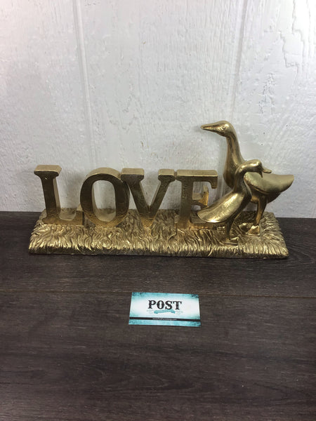 Gold “Love” Decor