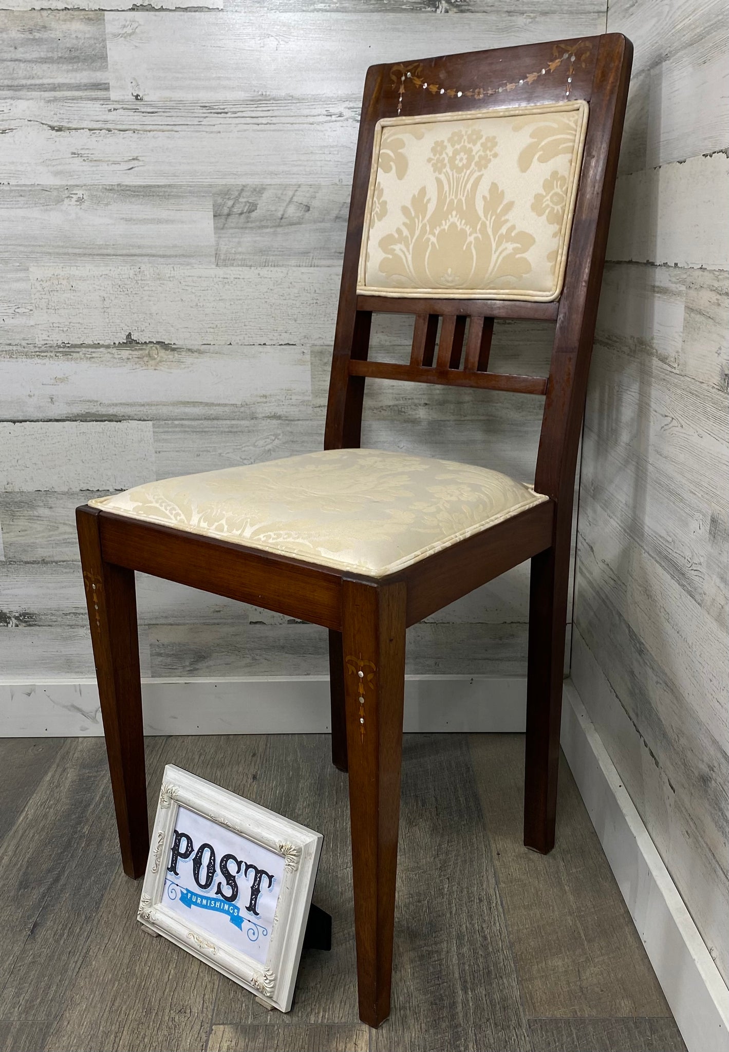 Antique Mother Of Pearl Inlay Chair