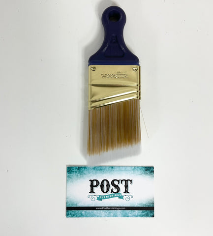 Short, Angled, Synthetic Paint Brush