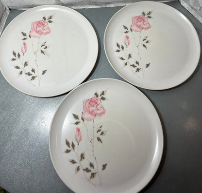 Stetson Rose Patterned Plate Set Of 7