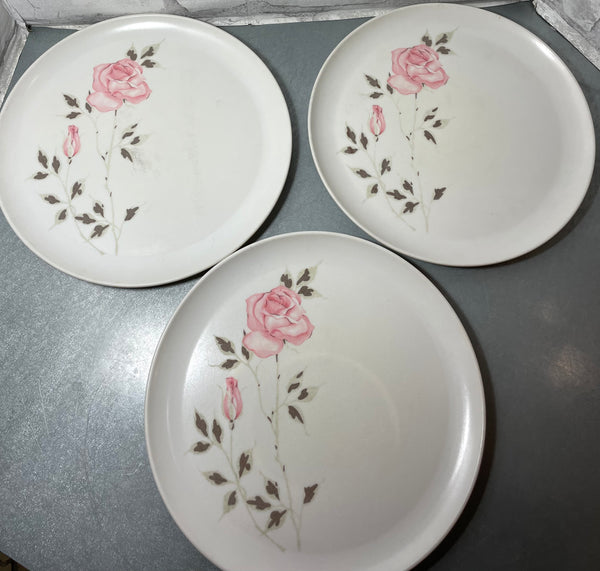 Stetson Rose Patterned Plate Set Of 7