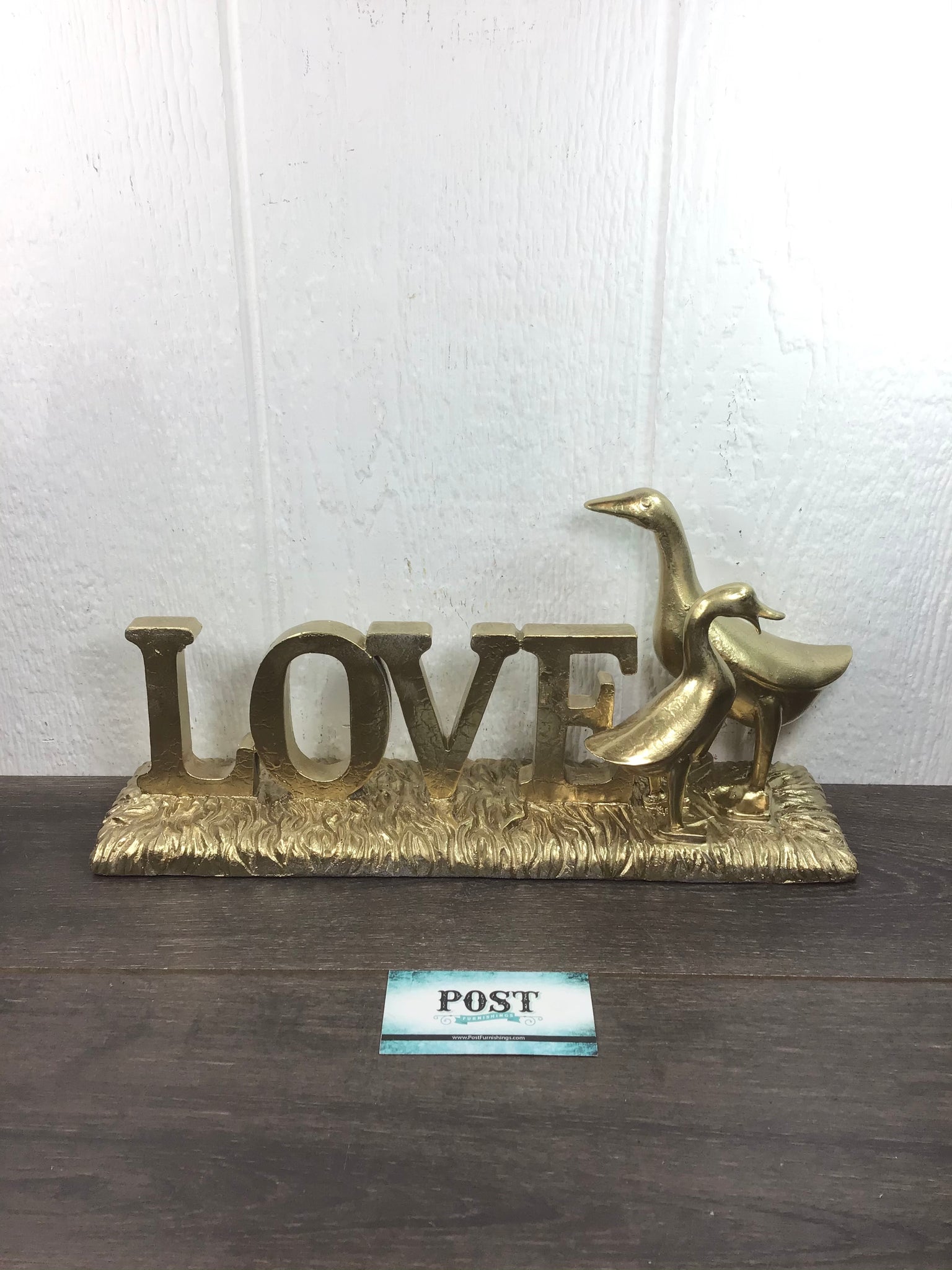 Gold “Love” Decor