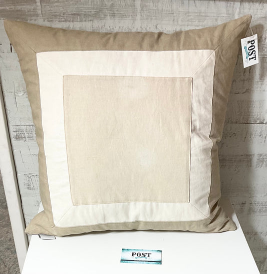 Tri Colored Tan Pillow