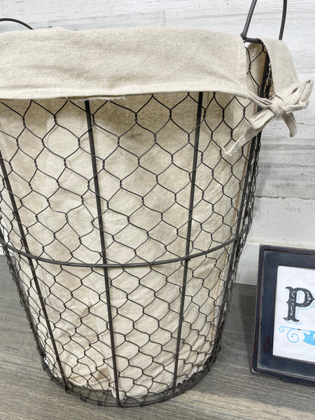 Chicken Wire Laundry Basket