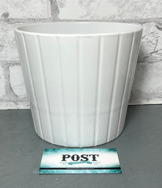 White Ceramic Planter