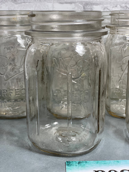 Set of 10 Vintage Pint Ball Perfect Mason Jars