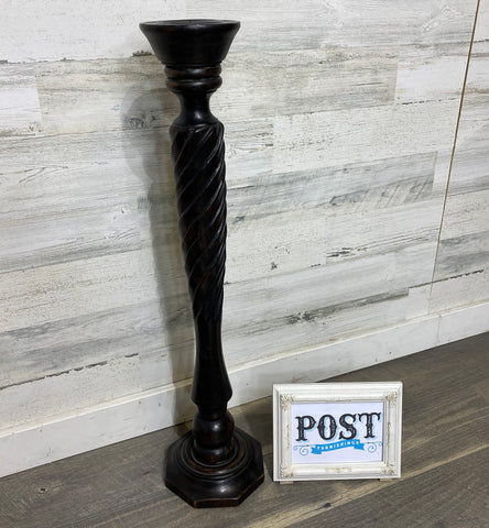 Tall Black Candle Holder