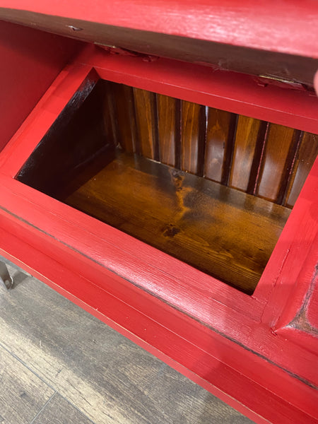 Small Farmhouse Red Hutch