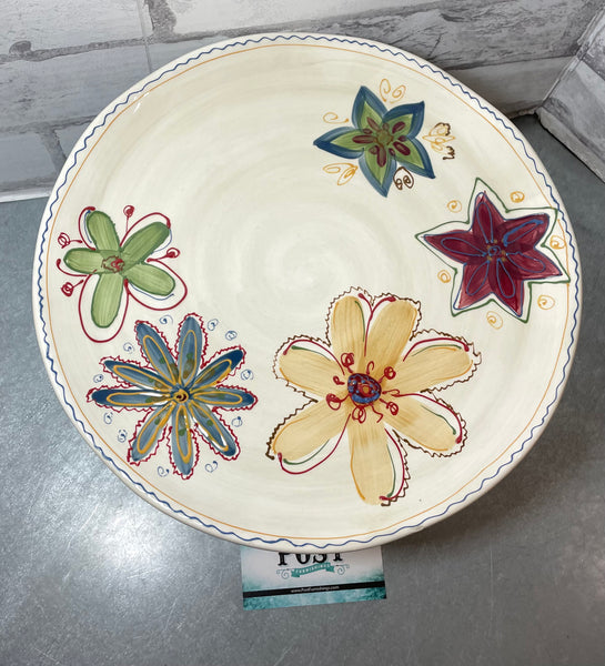 Flower Cake Platter Stand