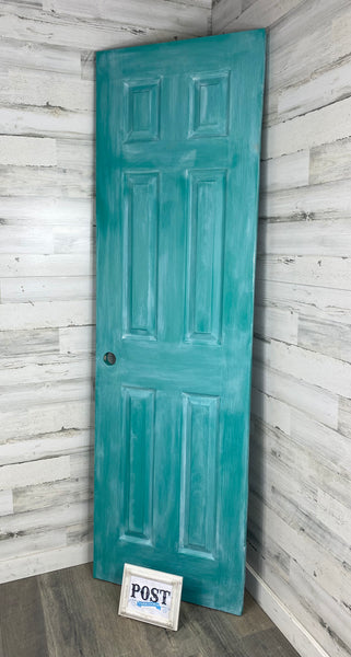 Turquoise Farmhouse Door