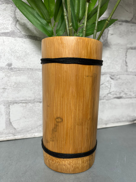 Faux Bamboo Plant/ Vase