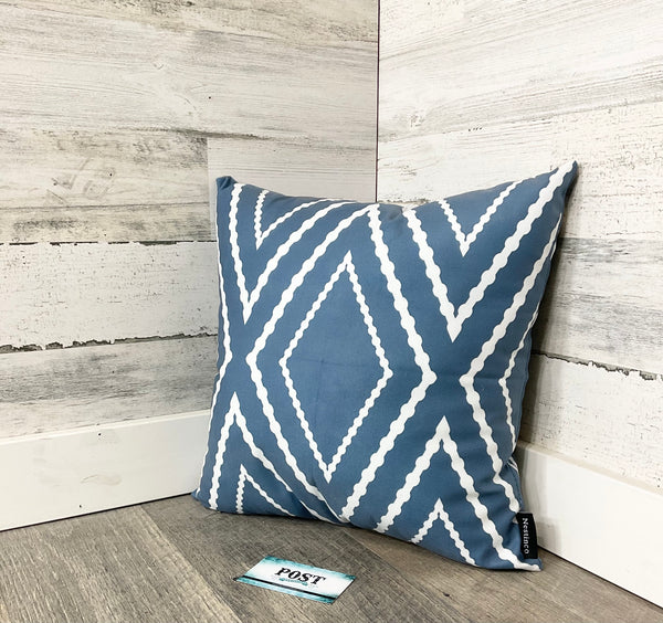 Blue Patterned Pillow