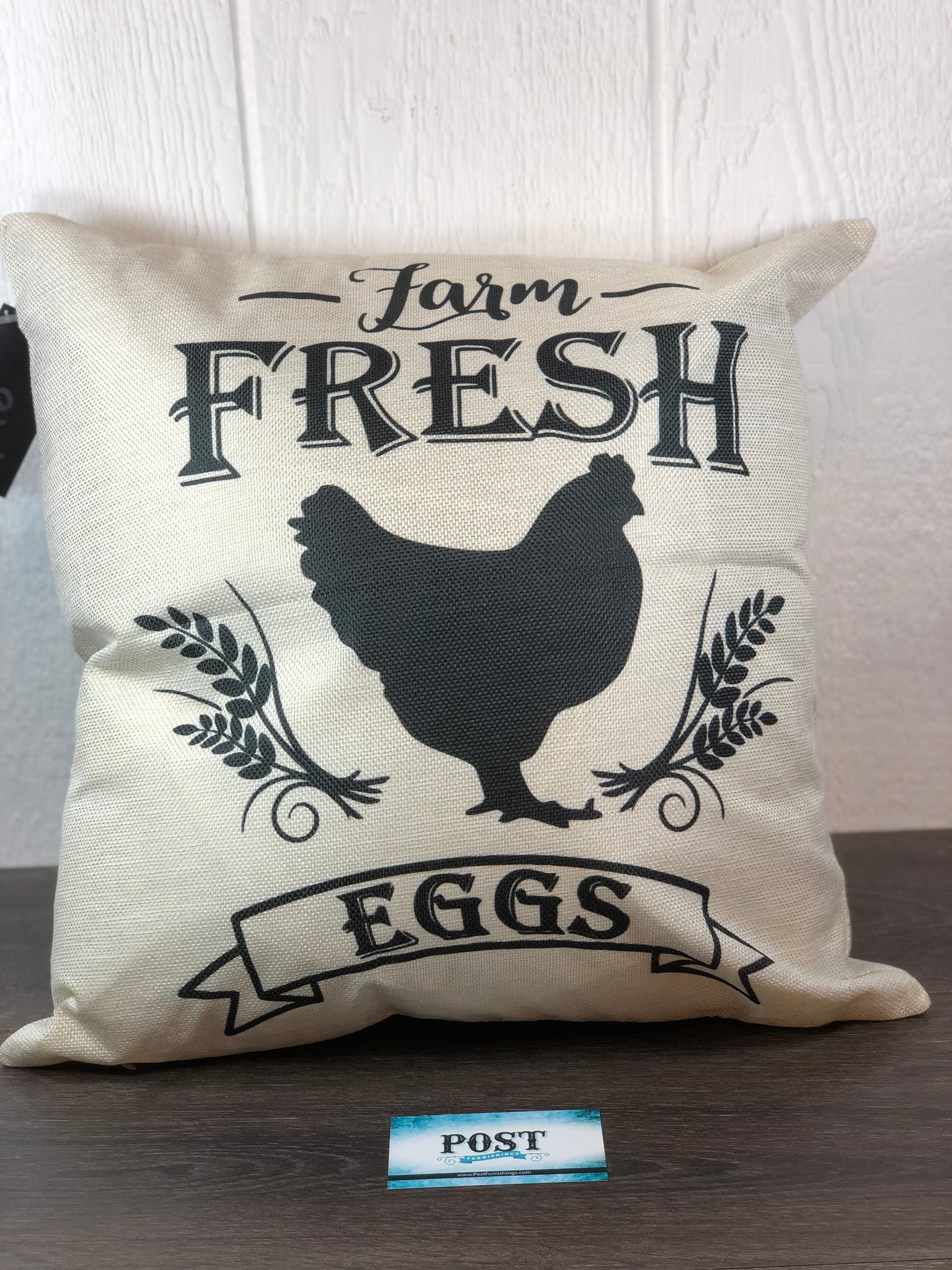 Farm Fresh Eggs Pillow