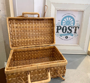 Woven Basket Suitcase